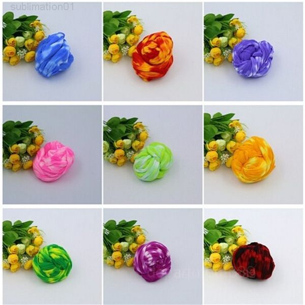 

a-new design 50pcs two-tone nylon materials making home decor silk stocking diy wedding decoration flower