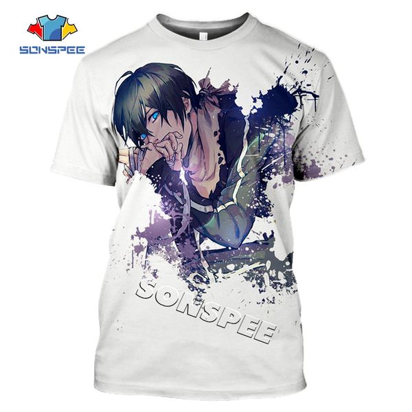 

anime noragami summer homme pullover 3d print shirts plus size comics aesthetic men clothing