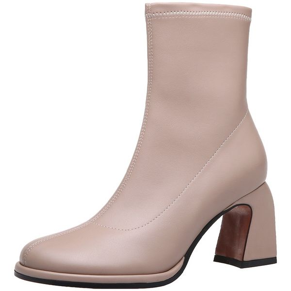 

2021 new female ankle boots high-quality shoes high heels, black women's autumn, winter party boots, tto6