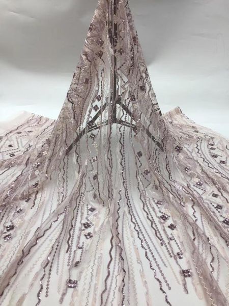 

ribbon latest french tulle lace fabric 2021 embroidery african mesh women wedding dress xx3722, Pink;blue
