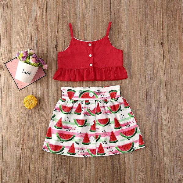 

toddler kids baby girls summer outfits clothes t-shirt +skirt dress 2pcs set, Blue;gray