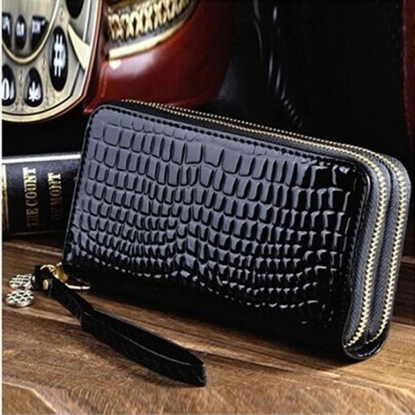 

fashion women wallet large wallet female purse phone pocketbook money bag pouch wallet women 2020, Red;black
