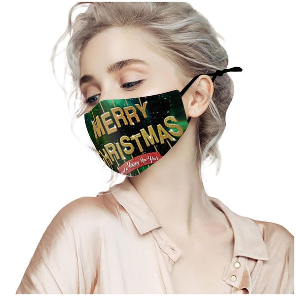 

2021 happy new year christmas mask headband bandana face mask designer mondkapjes wasbaar mascarillas mascherine masken wmtwyu, Black