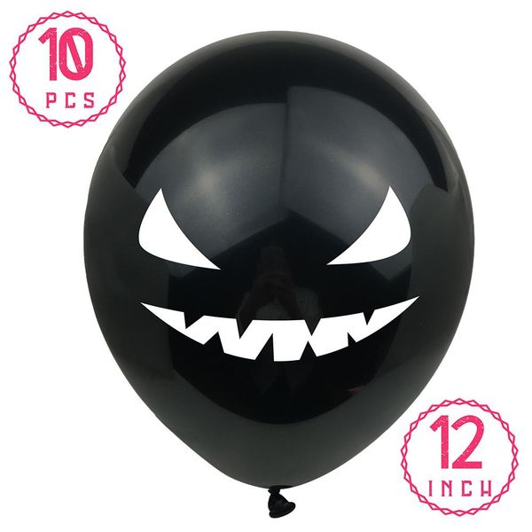 

amawill 15 шт. 12 дюймов хэллоуин латексные шары cartton скелет гримас череп воздушный шар для детей игрушка хэллоуин вечеринка украшения jl