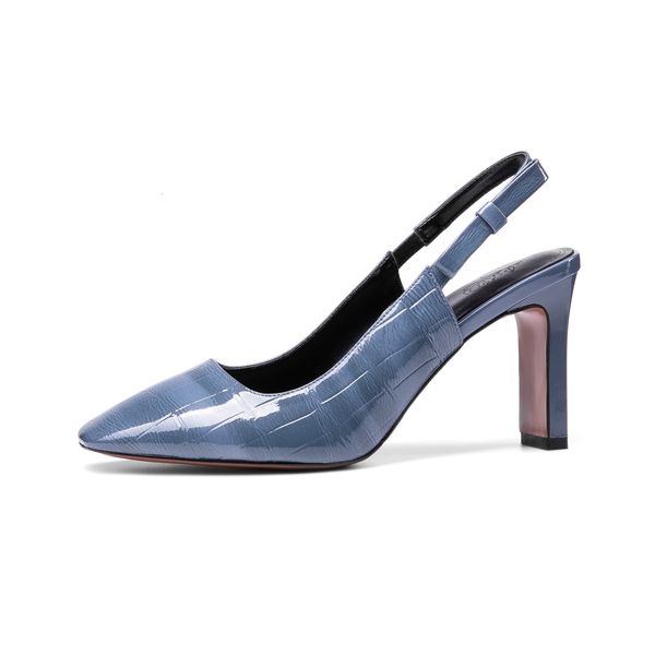 

22-25cm 2021 genuine length six inches heels sandals trellised on relief women's shoes mrsn, Black