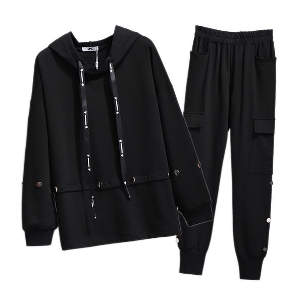 

new women sportswear tracksuit hoodies + pants 2 piece woman set outfit womens ladies sweatsuits tracksuits clothes plus size 6xl