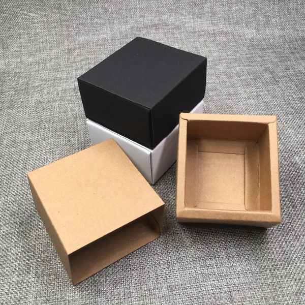 

20pcs kraft brown white black paper drawer gift boxes diy handmade soap craft candy packaging boxes party favors storage box bbywze sweet07