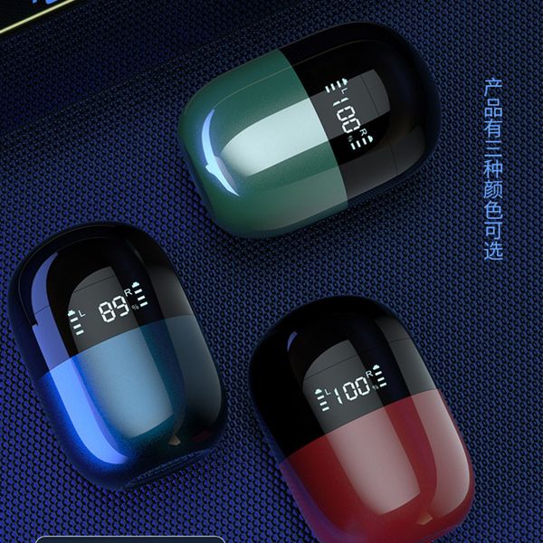 

new j28 wireless bluetooth headset influeni tws5.0 digital decades second generation bluetooth headset cross-border