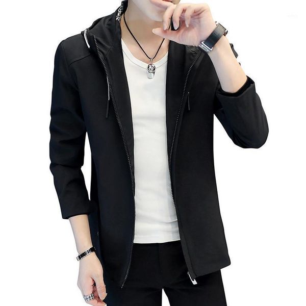

jacket men windbreaker 2020 spring autumn fashion jacket men's hooded casual jackets male coat thin men coat outwear couple1, Black;brown