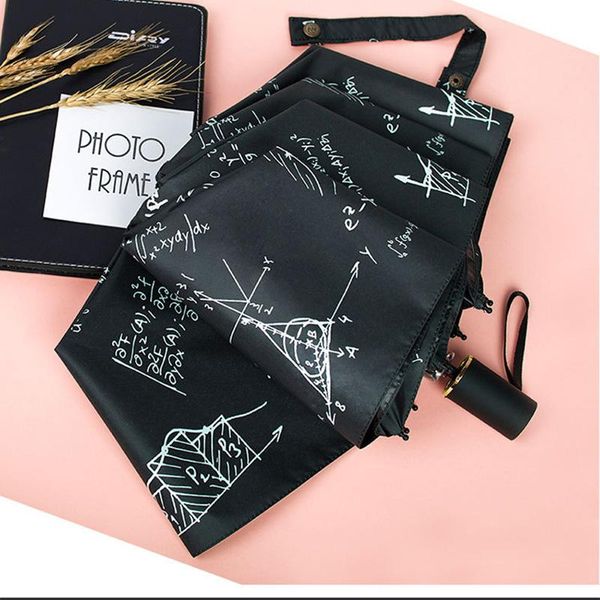 

yada brand custom charms mathematics umbrella folding rain women student umbrella for womens windproof formula umbrellas ys859 bbyzhi