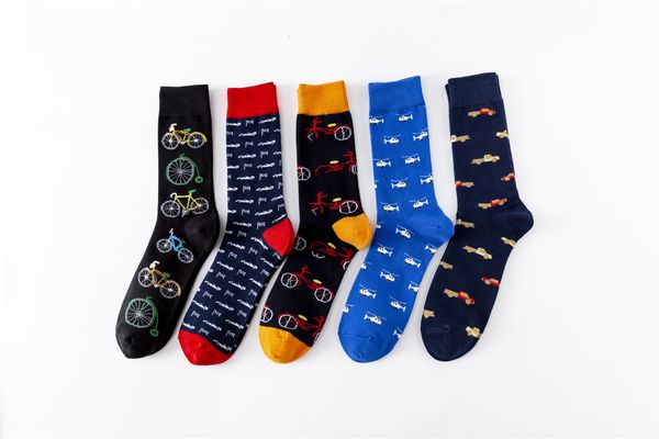

mens 2021 new design cool colorful fashion socks crew cotton socks sports wholesale fast shipment, Black