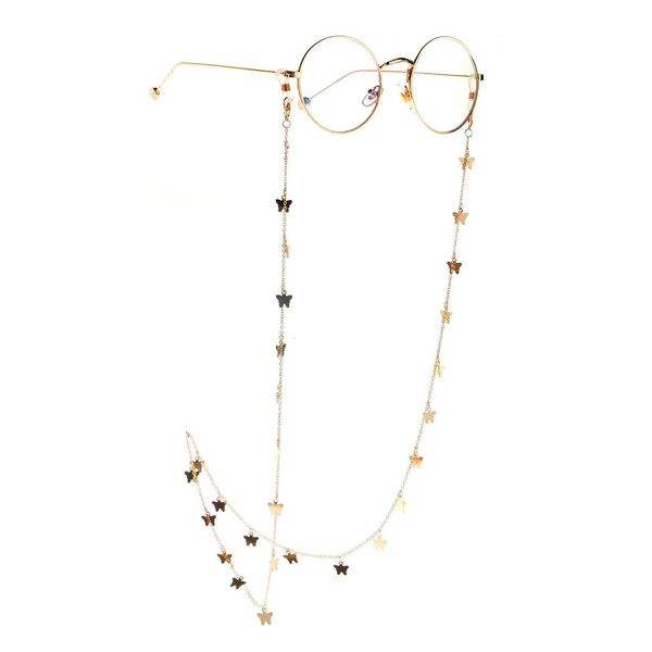 

fashion butterfly reading glasses chain elegant women girl retro eyeglass sunglasses cord with neck strap string chain lanyard h jllijv