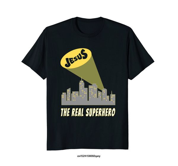 

men funny t shirt women cool tshirt jesus the real superhero bat signal t-shirt sport hooded sweatshirt hoodie