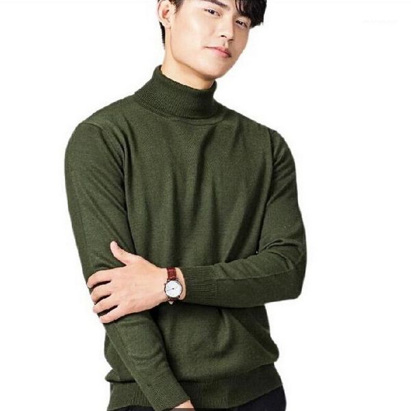 

turtleneck cashmere sweater men autumn winter sueter hombre clothes classic knitwear robe pull homme pullover men sweaters1, White;black