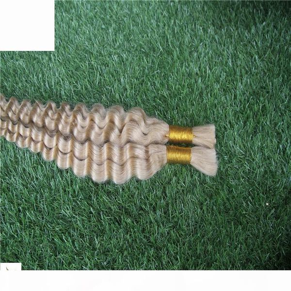 

golden brown color brazilian bulks hair extensions 100% human hair weave 10-30 inchs deep waev hair weaving, Black