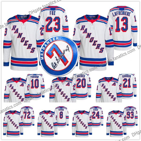 

custom ryan reaves alexis lafreniere jersey 2021 mr. ranger 7 memorial mark messier chris kreider adam fox mika zibanejad henrik lundqvist j, Black;red