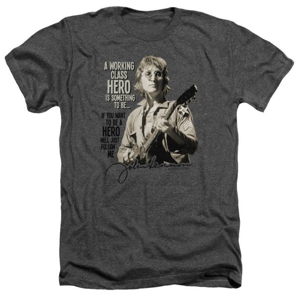 

john lennon working class hero picture just follow me heather t-shirt all sizes sport hooded sweatshirt hoodie