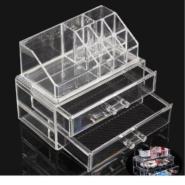 

portable transparent makeup organizer storage box acrylic makeup display organizer holder drawers box for makeup stor jlllcb