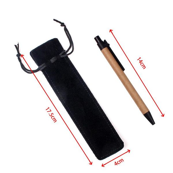 

10pcs flannel bags jewelry packaging bags stationery decoration drawable bags gift pouches pen gift bag wmtwpw bdesybag, Black
