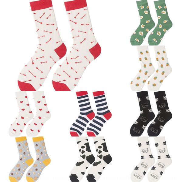 

женская по улице хип-хоп тенденции долго мило фрут чулки носки и stockingscartoon фрукта носки 26xzu, Black