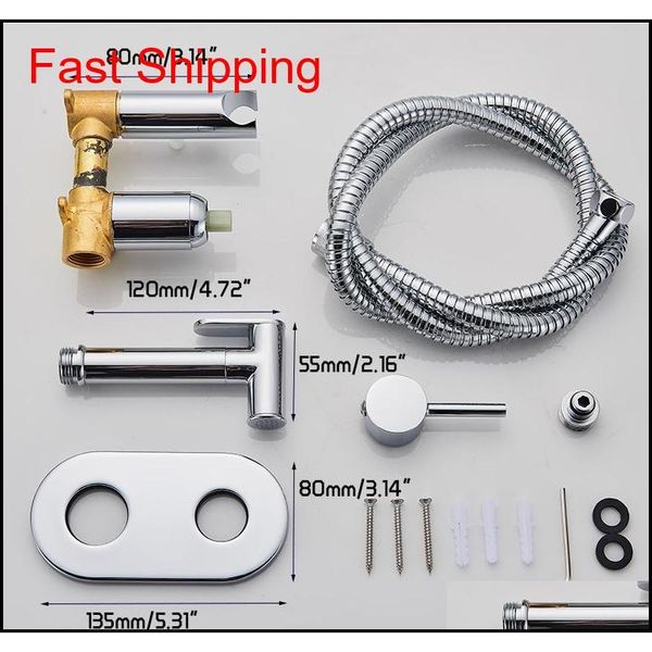

brass chrome handheld bidet toilet sprayer head portable bidet shower set wall mounted cold water b jllaqx sport777