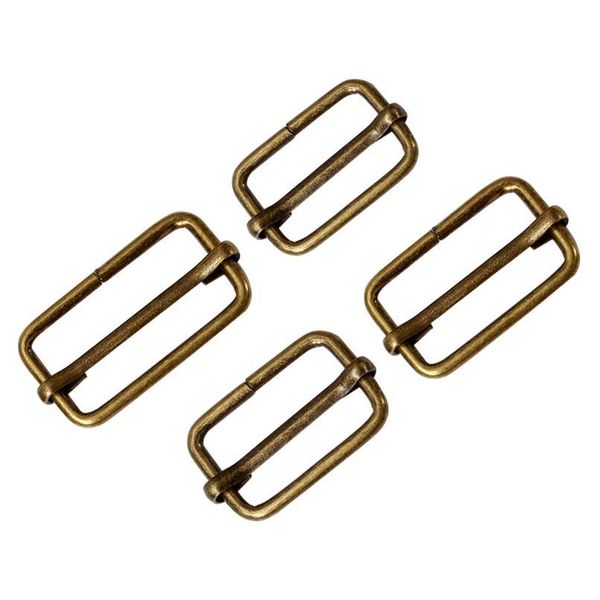 

20pcs metal adjustable square ring buckles garment belt diy needlework luggage sewing handmade bag purse jllshb, Silver