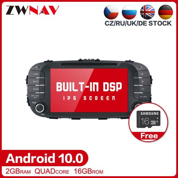 

car dvd player android 10.0 multimedia gps glonass navi for kia soul 2014 2021 audio radio stereo map head unit