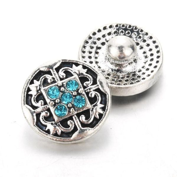 

creative 10pcs lot shining snap jewelry 12mm snap buttons with rhinestone charm button fit snap bracelets bangles for women h bbymaj