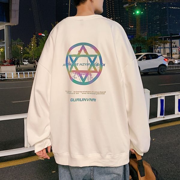 

2021 new hip hop men women sweatshirts print hoodies usa size streetwear man casual o neck pullovers jk10, Black
