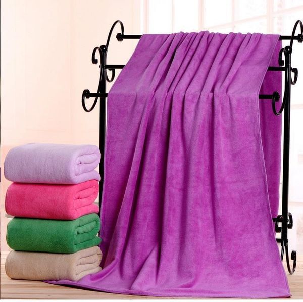 

towel 100*200cm beauty salon solid bath massage quick-dry large thick 400g microfiber absorbent soft towels1
