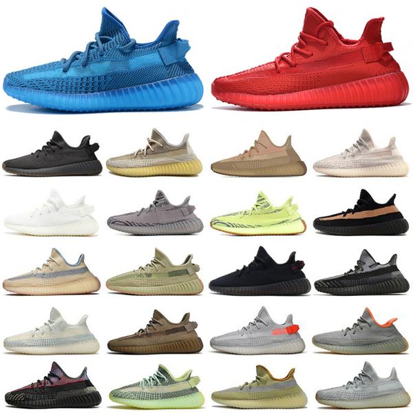 

kanye west running shoes yecher asriel oreo zyon relective triple white black cinder bred womens mens trainers outdoor sports sneakers 36-48