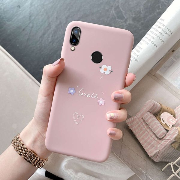 

1dwhuawei nova3i mobile phone case fall proof edge nova3e silicone girl new cute fashion brand nova3 personality creative network red