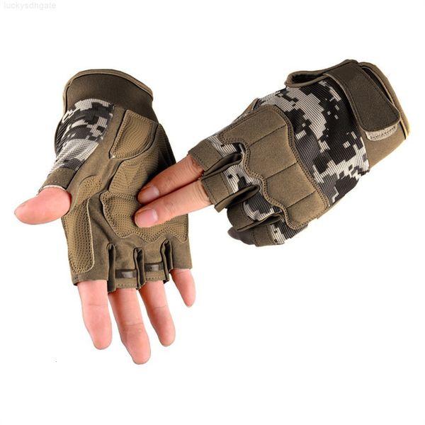 

factory7cuuhiking tactical outdoor military hunting men sports glove half finger paintball camping motorcyle racing cycl