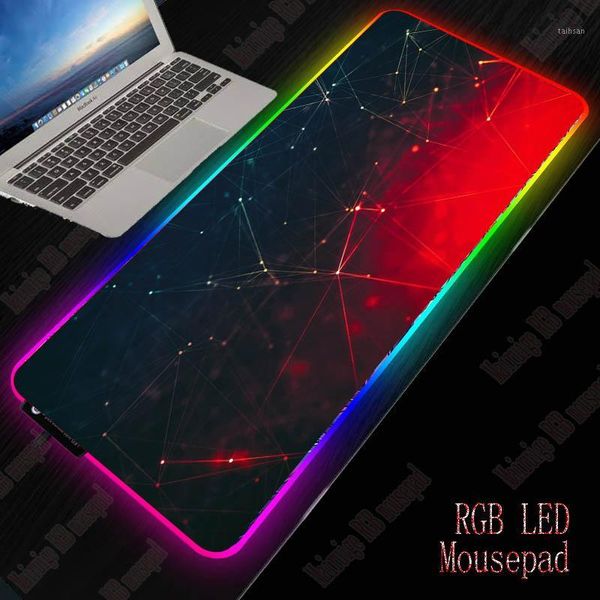 

mouse pads & wrist rests xgz gaming pad red and black full-size rgb large deskwith precision woven cloth, suitable for home office1