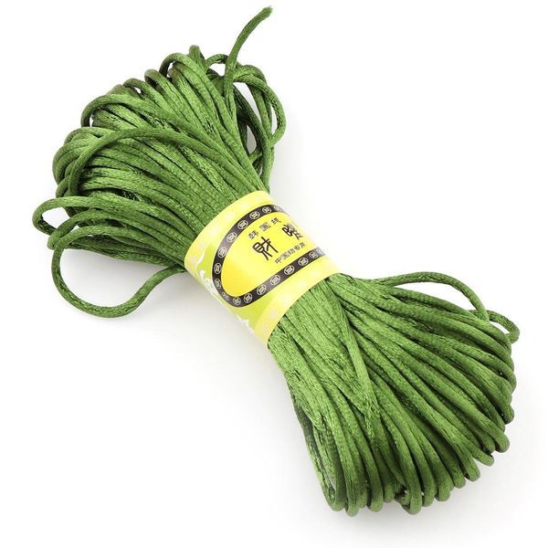 

20m lot braided macrame silk macrame cord rope thread wire 2mm diy chinese knot satin nylon bracelets making findings beading h wmtfap