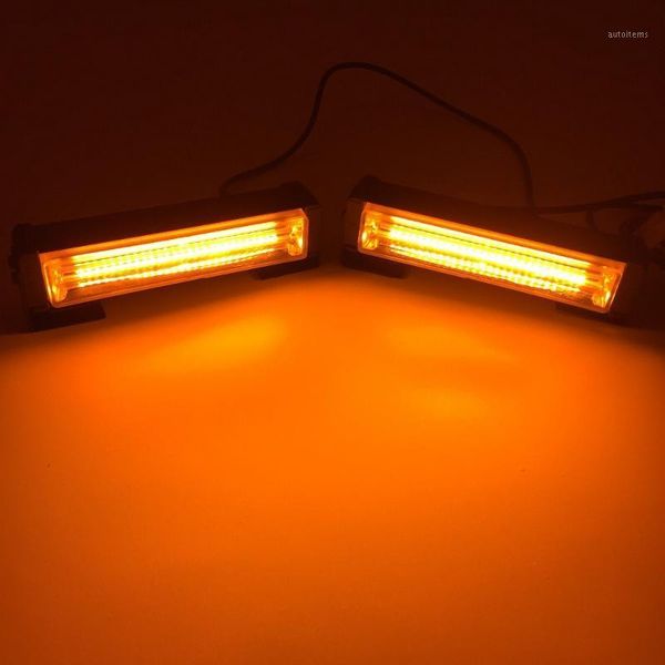 

12v/24v 40w led cob car grille strobe flash warning light lighthead fireman car front grille deck emergency lamp beacon1