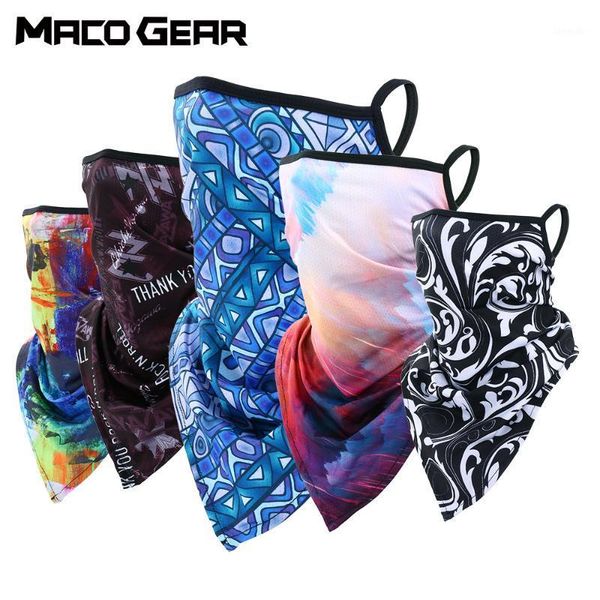 

unique pattern triangle scarf face mask 3d printed bandana running cycling neck cover gaiter hiking ski balaclava men women, Black