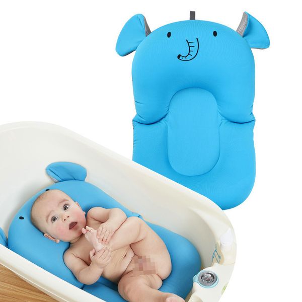 

cute baby shower портативного воздушной подушки bed bath pad non-slip сиденье ванны безопасности mat безопасности для новорожденной поддержк