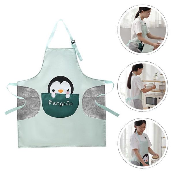 

waterproof apron adjustable apron kitchen cartoon large pocket