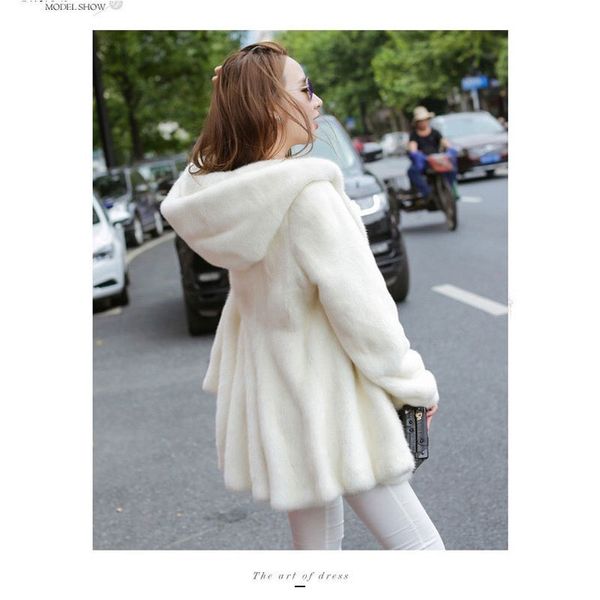 

fashion autumn and winter imitation fur women's mink fur coat women's plus size coat