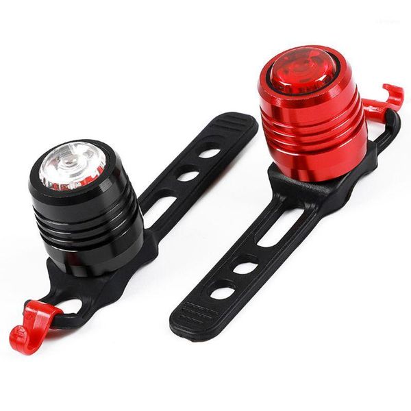 

bicycle rear light carat type bike warning lamp usb charge red white light color safety headlight tail 6-20 hours lante1