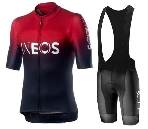 

conjunto de pantalones cortos para ciclismo 20d, almohadilla transpirable, conjuntos de jersey para hombre verano, Black;blue