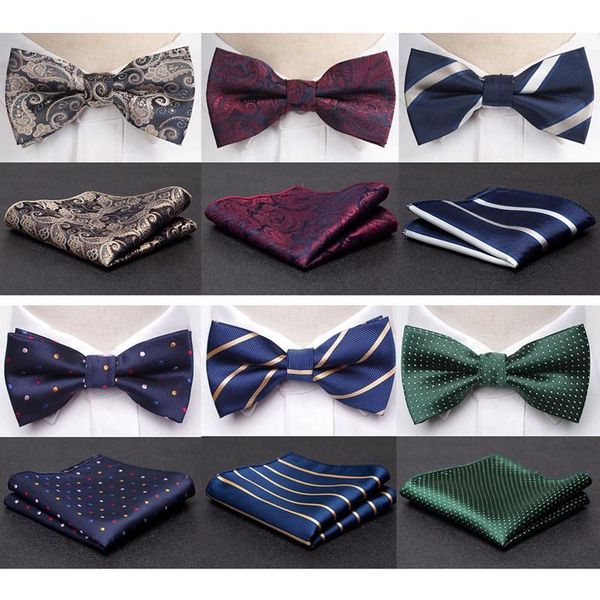 

men bowtie cravat set fashion butterfly party wedding ties girls business jacquard bow tie men bowknot wholesale accessories, Blue;purple