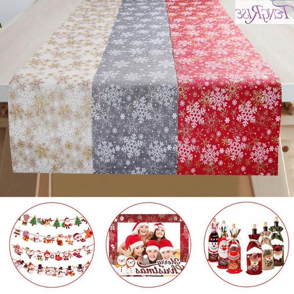 

runner merry decorations for home table 2020 christmas ornaments cristmas decor noel navidad 2021 new year