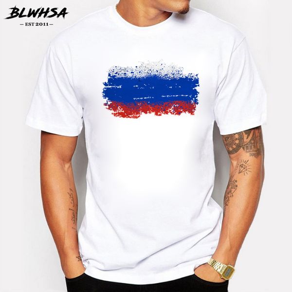 

blwhsa summer casual men t shirts short sleeve nostalgia russian national flag style t-shirts for men tee sport hooded sweatshirt hoodie