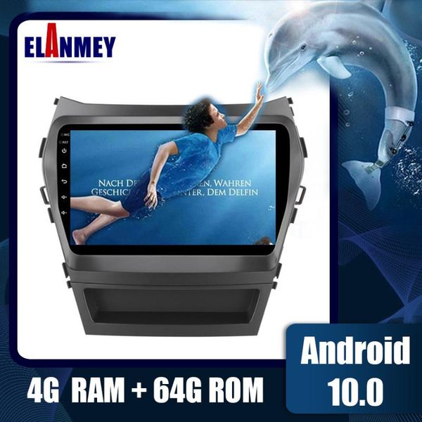 

android 10.0 2din car radio multimedia player for santa fe ix45 2013-2021 accessories gps navigation head unit 4g wifi car dvd