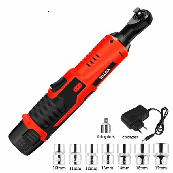 

hilda 12v electric wrench kit cordless ratchet wrench rechargeable scaffolding torque ratchet with sockets tools power tools