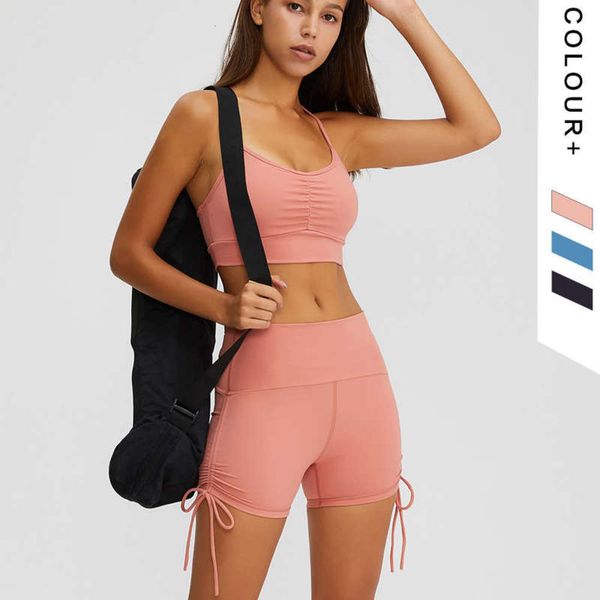 

suit fall 2020 new yoga hip lifting fitness running vest set for women, Gray