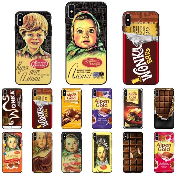 

alenka phone case with customized vip ps, soft chocolate shell, wonka, 12, 8, 7, 6, 6s, 6plus, x, xs, max, 5, 5s, se, xr, 10, 12mini4fre
