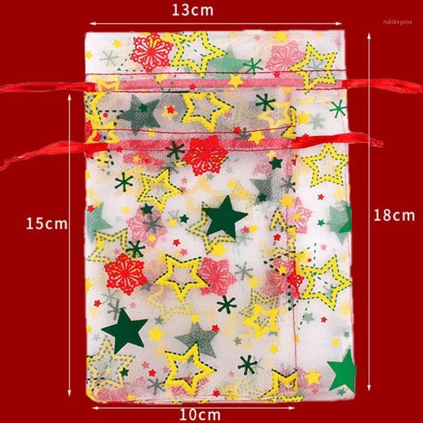 

drawstring christmas gift bags christmas cartoon pattern bronzing drawstring pouch h88f1